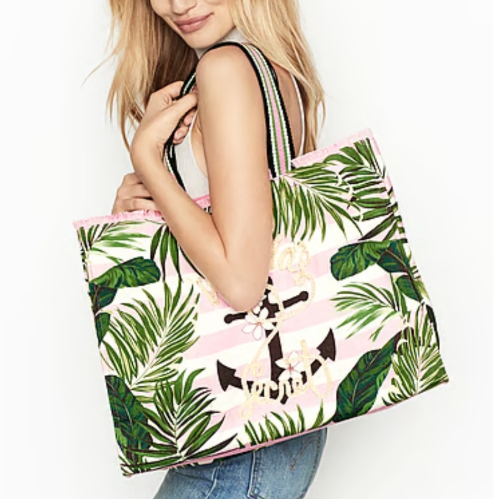 💕 NEW! Victoria's Secret Large VS in Paradise Beach Bag NWT!